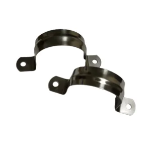 304 Stainless Steel U Tube Strap Clamp with Two Holes Zinc Finish Pipe Supports Saddle Clips Hose Clamp Type OEM Customizable
