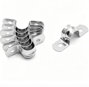 304 Zinc Stainless Steel U Shaped Two Hole Tension Saddle Clamps 5mm 200mm Tube Pipe Strap Clip OEM Customizable Imperial