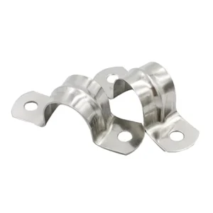 304SS Stainless Steel C Shaped Tension Saddle Clamps 20mm 315mm Tube Pipe Strap Clip OEM ODM Customizable Pipe Lined up Bracket