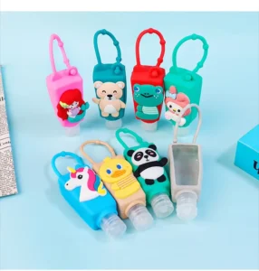 30ML Silicone Mini Hand Sanitizer Disposable No Clean Detachable Cover Travel Portable Safe Gel Hand Sanitizer Holder