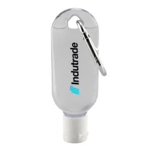 30ml Lightly Scented Clear Gel Hand Sanitizer in Bottle HS003 Promotional Gifts 30ml Gel Hand Sanitiser with Carabiner in Stock