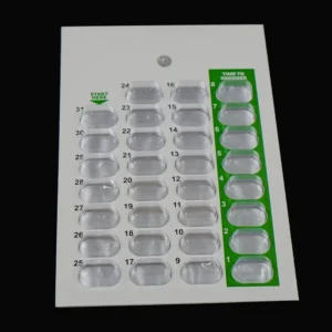 31 Day Cold Seal CPET Pill Blister Cards Monthly Disposable Medication Organizer Package Caregivers Pharmacists Daily