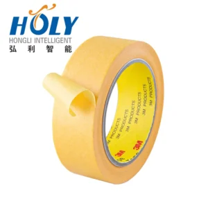 3M 244 Yellow Waterproof Engineer Grade Masking Tape Roll Crepe Paper High Temp Resistant No Residue for Automotive Paint