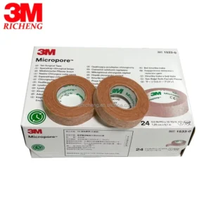 3M Micropore Tan Surgical Tape 1533 0 Skin Color Medical Tape 1.25cm x 9.1m