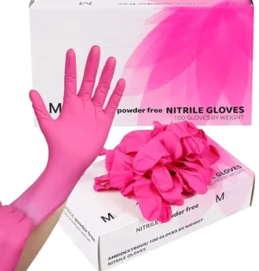 3mil 4mil Safety Nitrile Gloves for Cleaning Beauty Care Tattoo Salon Makeup Disposable Black Purple Pink Fuchsia Powder Free