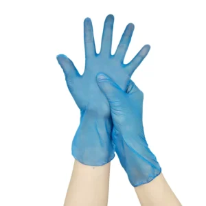 3mil PVC Gloves Latex Free Medical Examination Dental Clinic Touch Screen Disposable Powder Free Blue Vinyl Gloves for Dentist