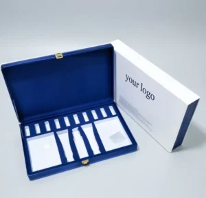 3ml Peptide Vial Storage Box Custom Four Color Printed Flip Top Box with Velvet Lining for Peptides Skincare