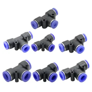 4 6 8 10 12 14 16mm Slip lock Quick Tee Connector Push in Air Pneumatic Pipe Fittings