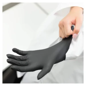 4 6 8 Mil Black Pink Disposable Cleaning Food Grade Safety Powder Free Nitrile Gloves Box of 100 Pcs