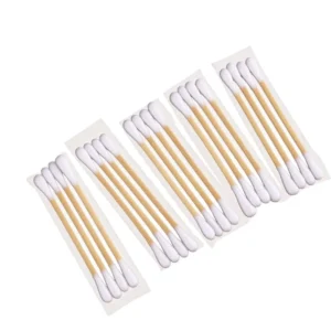 4 Cotton Swabs Disposable Double headed Simple Packaging Hotel Guesthouse Bath Foot Spa Ear Cleaning