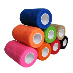 4 Inch Self Adhesive Bandage Wrap Rolls Cohesive Tape Made of Soft Non woven Material Easy Tear Equestrian Equipment CB5006