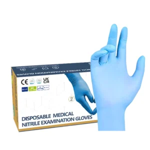 4 Mil 5 Mil 6 Mil Blue Nitrile Gloves Powder Free Mechanic Disposable Nitrile Gloves 100 Pcs Box
