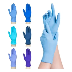 4 Mil Nitrile Gloves Textured Fingertips Nurse Dentist Blue Disposable Medical Powder Free Nitrile Examination Gloves for Doctor