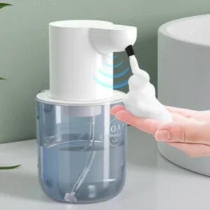 400ml Transparent Hand Sanitizer Dispenser with Touchless Foam Refillable Soap for Household Use