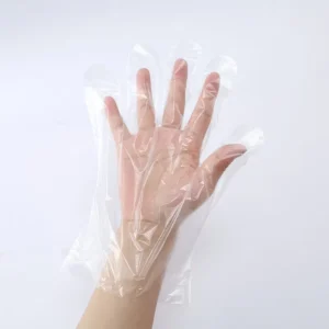40g 100pcs Pack Bag Box Disposable Plastic Polyethylene Safety Gloves Kitchen Cleaning Home Commercial Food PE HDPE LDPE Gloves