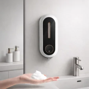 450ML Sensor Automatic Rechargeable Electric Foam Soap Dispenser Wall Mountable Portable Bathroom Household Office