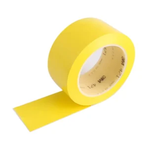 471 Yellow PVC Floor Chain Line Tracking Die Cut Single Sided Waterproof Safety Tag with Acrylic Adhesive Danger Tape