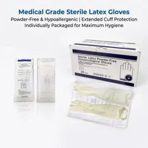 480mm Latex Gynecological Surgical Gloves