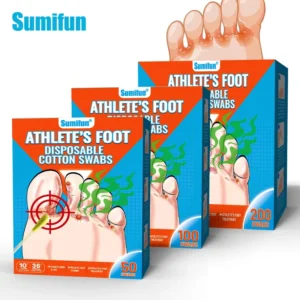50 Pieces FOOT DISPOSABLE COTTON SWABS Foot Care Liquid K960008
