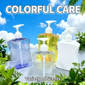 500ml Empty Plastic Bottle with Press Pump for Shampoo Lotion Liquid Soap