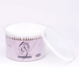 500pcs Bamboo Cotton Swabs Disposable Double Head Cotton Buds in Clear for Baby Ear Care Daily Cleaning