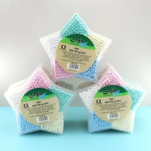 500pcs Custom Private Label Bamboo Cotton Swabs Biodegradable Double Tips in Bulk for Cosmetic & Personal Care OEM ODM