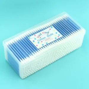 500pcs Custom Private Label Cotton Swabs Biodegradable Double Tips in Bulk for Cosmetic & Personal Care OEM