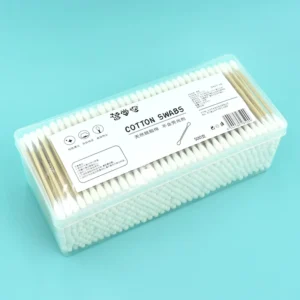500pcs Disposable Medical Grade Bamboo Cotton Swabs Eco-Friendly Ear Cleaning Cotton Buds for Personal Hygiene