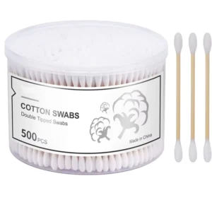 500pcs Double Head Cotton Swab Women Makeup Cotton Buds Tip for Wood Screw Head Sticks Nose Ears Cleaning Health Care Tools