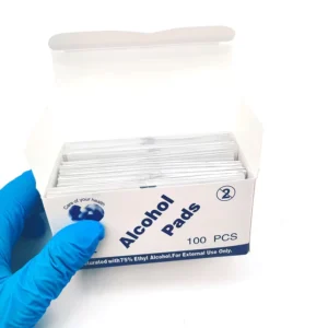 50PCS 100PCS Individual Pack 75% Ethanol Medical Grade Disposable Alcohol Wipe Alcohol Pads