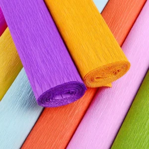 50cm*1m Wrapping Crepe Paper Roll Art Craft Paper DIY Colorful Flower Making Decorations Crepe Paper