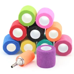 50mm X 4.5m Disposable Self Bandage Roll Cohesive Tattoo Grip Cover Bandage