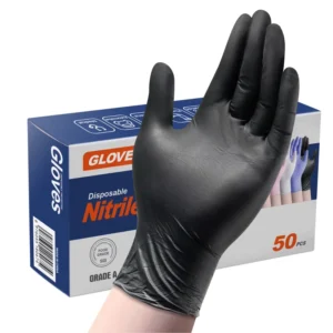 50pcs Box Nitrile Exam Safety Premium Quality Examination Gloves Sterile Puncture resistant Disposable