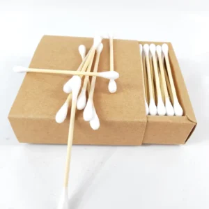 50pcs Eco-Friendly Biodegradable Bamboo Stick Cotton Buds Eye Clean Swab Drawer
