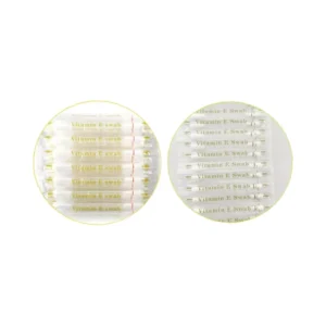 50pcs Vitamin E Lips Oil Swabs Stick Disposable VE Cotton Swab Protect Lip Gum Anti Dry Moisture for Use Before Teeth Whitening