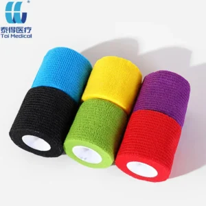5CM*4.5M Independently Packaged Elastic Self Adhesive Cohesive Bandage Medical Breathable Sports Tape for Varicose Wound Fixing