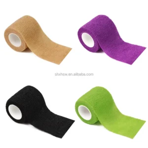 5CM*5M Non Woven Latex Free Eco Friendly Self Elastic Adhesive Bandage Flexible Stretch First Aid Vet Wrap Wrist Sports Tape