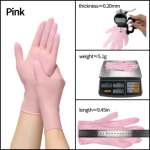 5Mil Thickness Powder free Medical Examination Nitrile Gloves for Surgery Household Cleaning and Food Handling