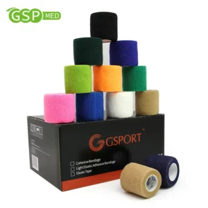 5cm*4.5m Cohesive Bandage Wrap Colored Flexible Elastic Bandage Breathable Nonwoven Self Adhesive Vet Wrap Bandage Latex Free