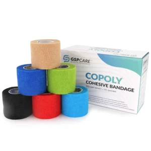 5cm*4.5m Custom Color Nonwoven Bandage Waterproof Elastic Cohesive Bandage Wrap Latex Free Self-Adherent Bandage Sample Support