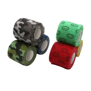 5cm*4.5m Printed Elastic Cohesive Bandage Wrap Nonwoven Breathable Self Adhesive Bandage Wrap Waterproof Bulk Roll