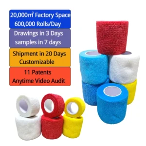 5cm*4.5m Sports Elastic Self Adhesive Bandage Pet Bandage Elastic Cohesive Bandage Wrap