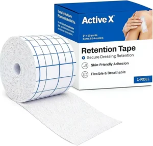 5cm Breathable Non Woven Medical Tape Fixation Tape 10m for Neck Back Shoulders Arms Wrists Thighs Ankles and Knees