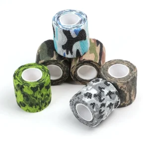 5cm Camouflage Colored Self Adhesive Elastic Custom Print Colored Veterinary Adhesive Bandages Cohesive Bandages