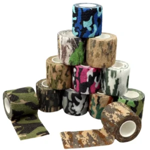 5cm Camouflage Colored Self Adhesive Elastic Custom Print Colored Veterinary Adhesive Bandages Cohesive Bandages