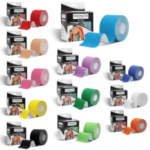5cm Cotton Kinesiology Sports KT Tape Waist Knee Support Breathable Muscle Recovery Elastic Bandage Pain Relief Ankle Athletic