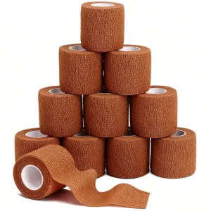 5cm Elastic Non Woven Cohesive Bandage for Sports Protection Sport Bandage Breathable Flexible Tearable by Hand