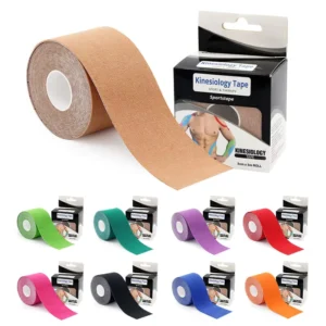 5cm Kinesiology K Tape with Individual Box Cotton Athletic Sports Muscle Pain Relief Straps Workout Fitness Physical Therapy 5m