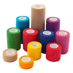 5cm X 4.5m Mixcolor Tattoo Tape Rolls Non Woven Self Adhesive Elastic Grip Bandage for Tattoo Supplies and Accessories
