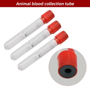 5ml 10ml Disposable Animal Vacuum Blood Collection Tube Glass PET Plastic Veterinary Vacuum Blood Tube